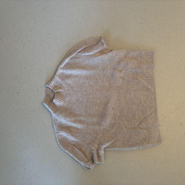 Beige Knit Top