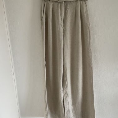 Pantalon de costume droit en lin