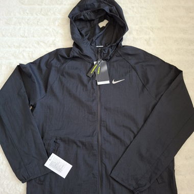 Black Nike Running hooded jacket L