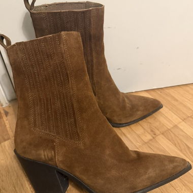 Brown Suede Ankle Boots