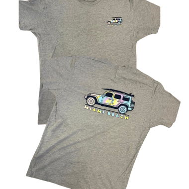 T-shirt Miami Beach grigio