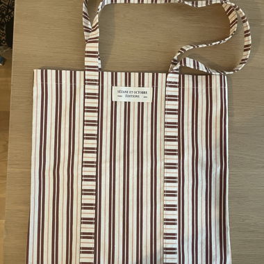 Borsa tote a righe Sézane
