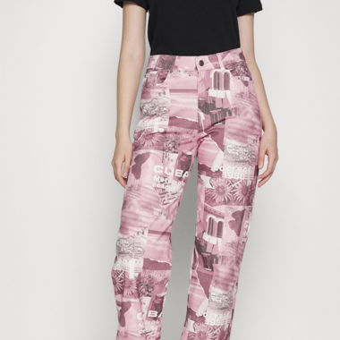 Jaded London - Jeans Relaxed Fit - red Gr.28