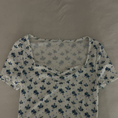 Flower floral Crop top