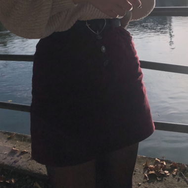 Gonna bordeaux Pull&Bear
