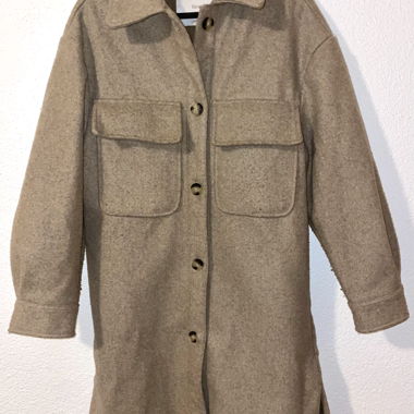 Beige / Taupe bershka coat 