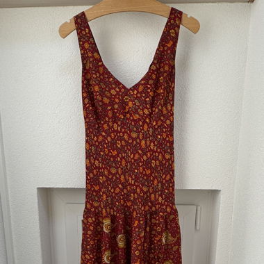 Long Printed Maxi Dress S-M