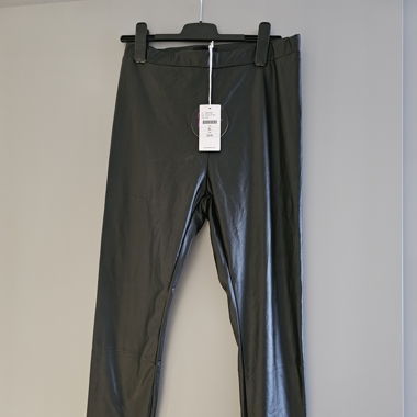 Pantalon noir imitation cuir - taille XL