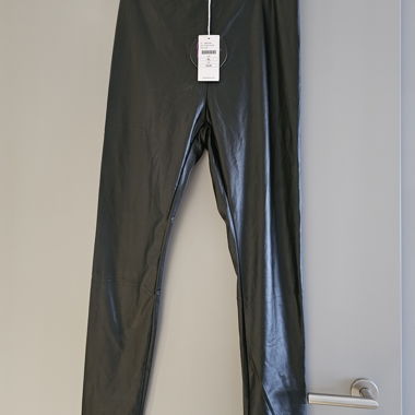 Pantalon noir imitation cuir - taille XL