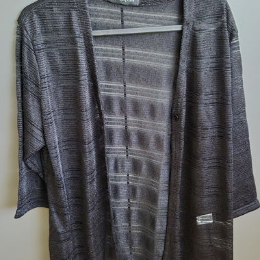 Passport Cardigan schwarz/grau