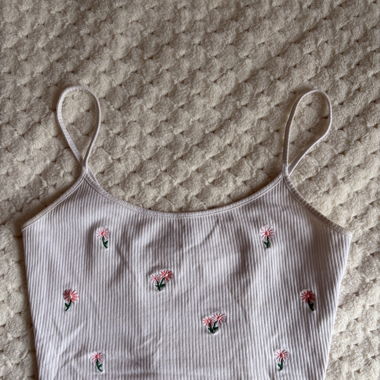 Crop top à fleurs