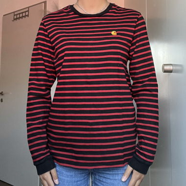 Carhartt T-shirt manches longues rouge/noir Gr. S