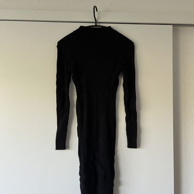 Black Ribbed Dress