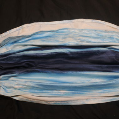 Haut bandeau tubulaire à motif bleu