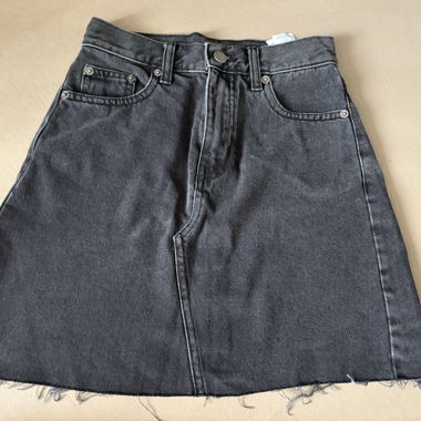 Black Jeans Skirt