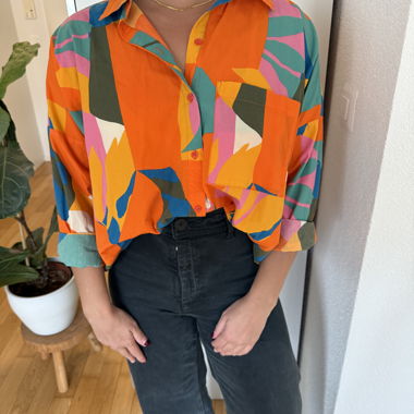 Chemise colorée oversize