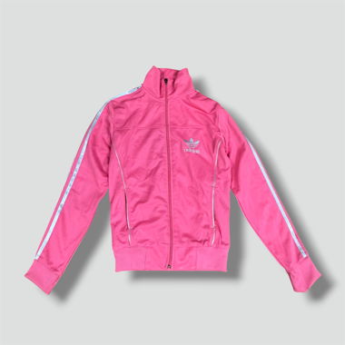 Adidas shiny pink Firebird Retro-Trainingsjacke