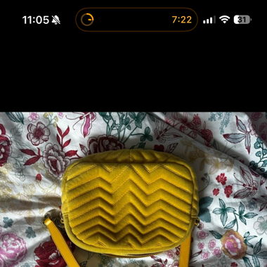 Sac Maje Jaune en velours