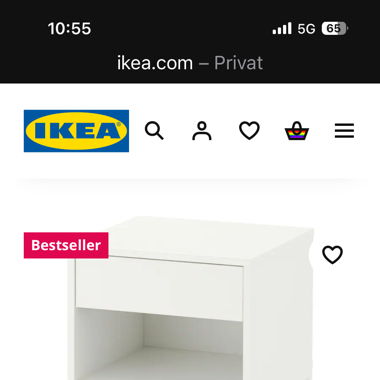 Ablage-/Nachttisch IKEA Vikhammer