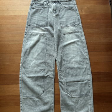 Graue Baggy Jeans
