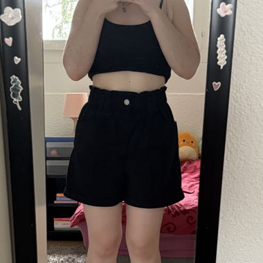 Black baggy shorts