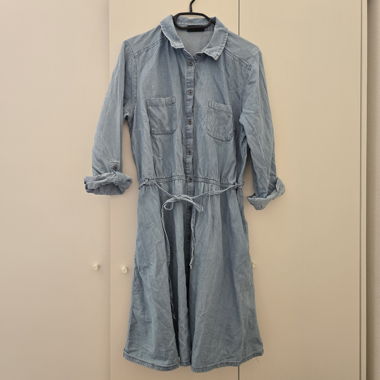 Robe chemise en denim Yessica