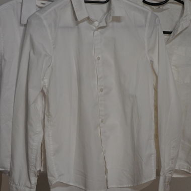 White Long-Sleeve Shirts for Children