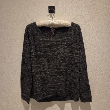 Pullover EDC Dunkelgrau Meliert