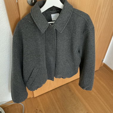 Grey Women’s Jacket with Collar