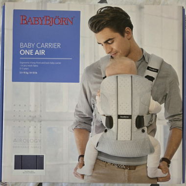 BabyBjorn One Air baby carrier with winter protection