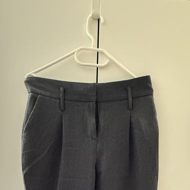 Graue Stoffhose elegant & bequem