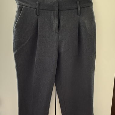 Graue Stoffhose elegant & bequem