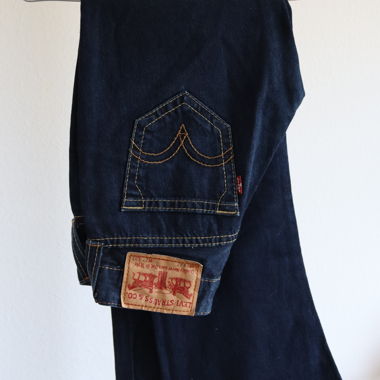 low waist Levi's Dunkelblaue Jeans