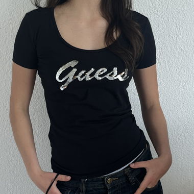 Guess T-Shirt mit Pailletten 