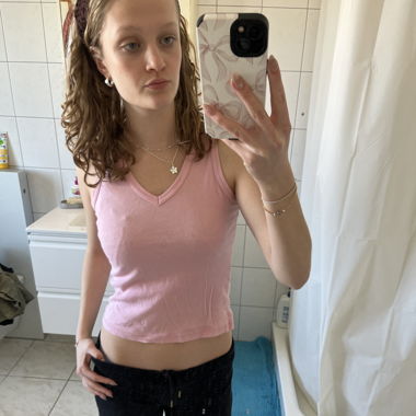 Cute pink tank top