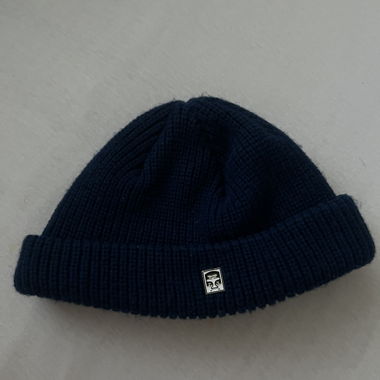 Strickmuetze dunkelblau