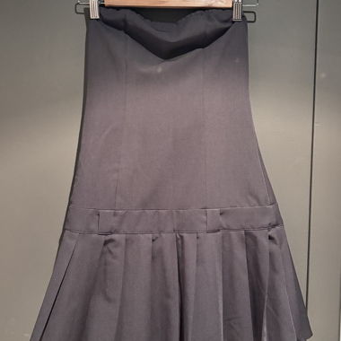 Robe grise sans bretelles
