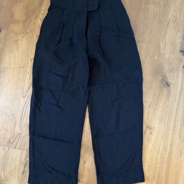 Pantalon en tissu noir ZARA