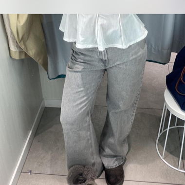 h&m grey pants
