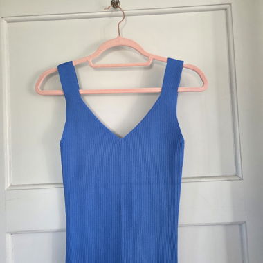 Blue Sleeveless Top