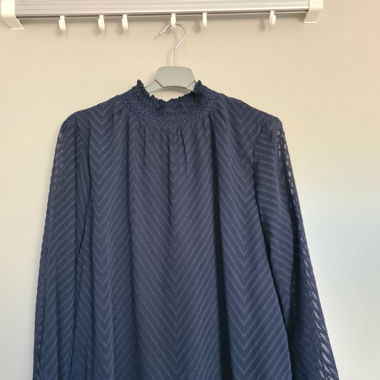 blaue Bluse, Gr. 38