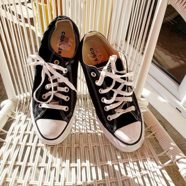 Baskets Converse basses noires