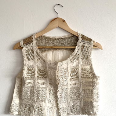 Veste brodée Vintage T36