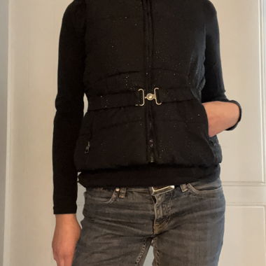 Gilet Nero con Glitter