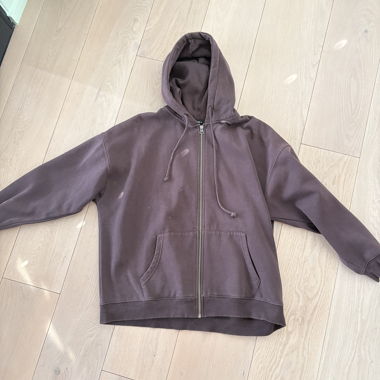 Felpa zip marrone Tally Weijl