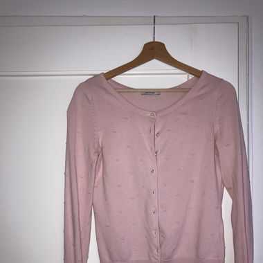 Pink cardigan
