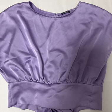 Lilac Satin Top NUNA LIE