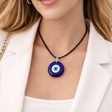 Collier Œil Grec – Protection & Élégance 