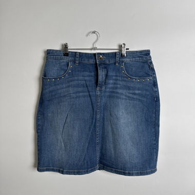 Jeansrock mit Nieten