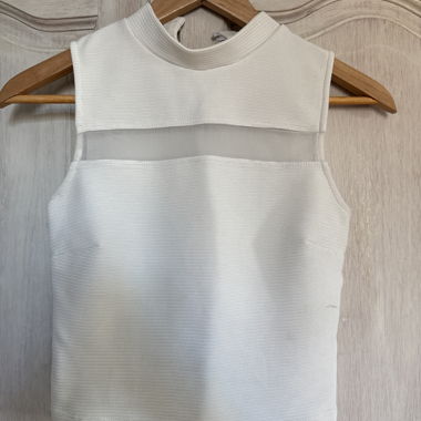 White Sleeveless Top